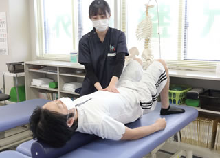 ストレッチポールを使用したリラクゼーション